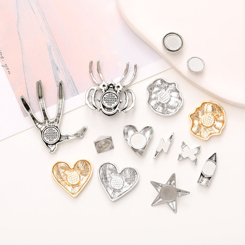 Fashion Trendy Style Hole Shoes Flower Three-dimensional Shoe Jewelry Accessories