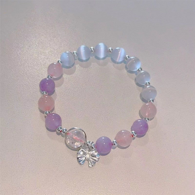 Stone Crystal Butterfly Female Design Gray Bracelets