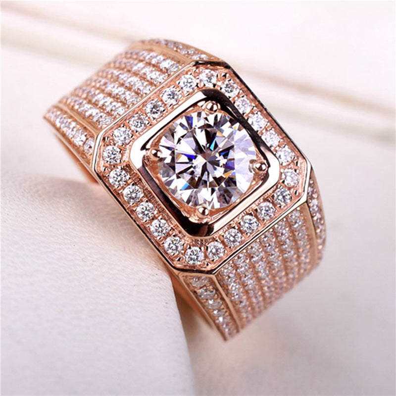 Rose Gold Plated 2 Karat Diamond Rings