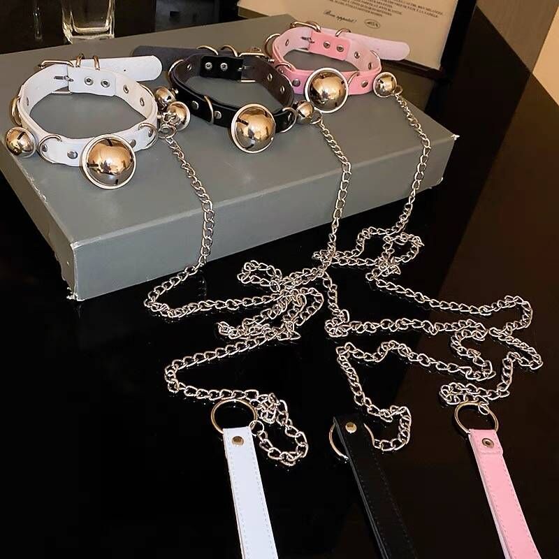 Men's Bell Female Neck Sex Strap Chain Necklaces