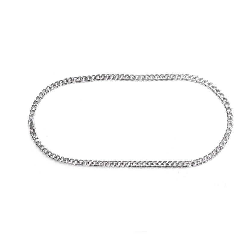 Titanium Steel Cuban Female Clavicle Chain Necklaces