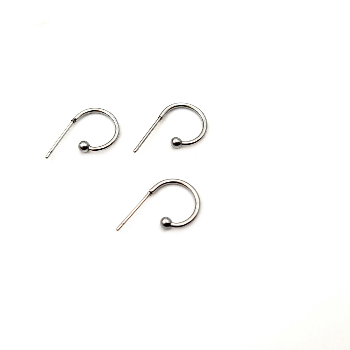 Stainless Steel Shaped Welding Pin Semicircle Fashion Ear Hook
