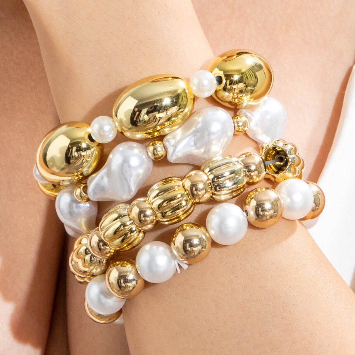 Popular Durable Line Geometric Exaggerated Open-ended Bracelets