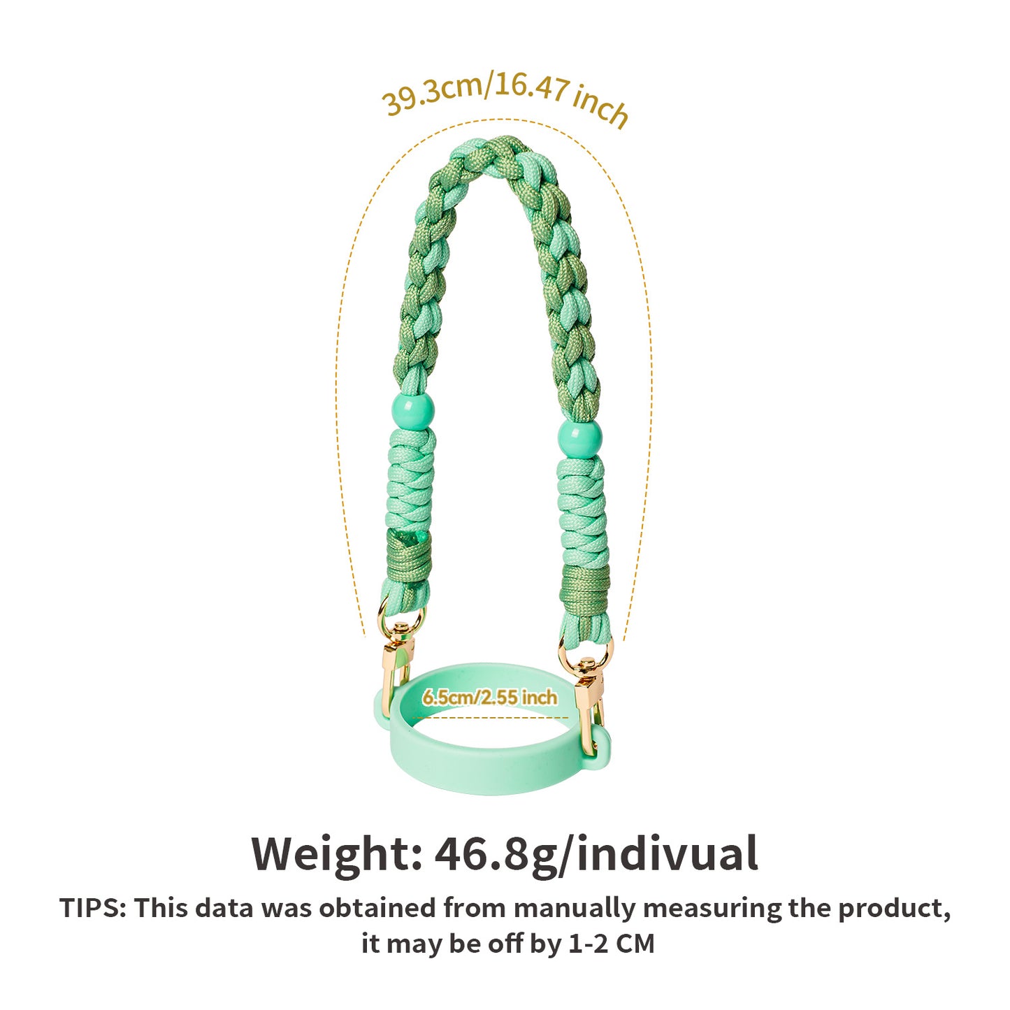 Women's Water Cup Lanyard Rope Handle Hand-woven Hanging Ornaments