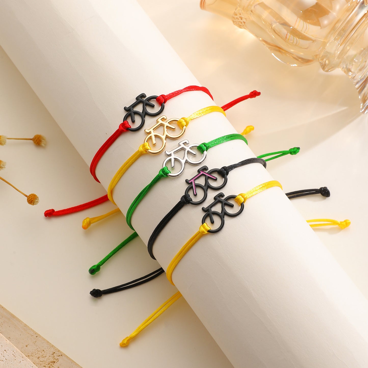 Carrying Strap Simple Copper Bicycle Hand Woven Bracelets