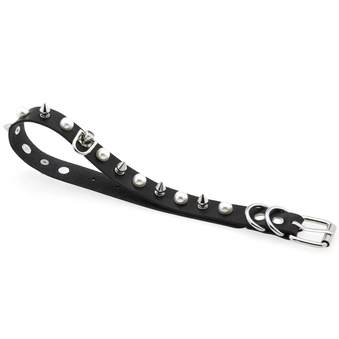 Nail Creative Imitation Pearl Rivet Buckle Clavicle Chain Sexy Collar