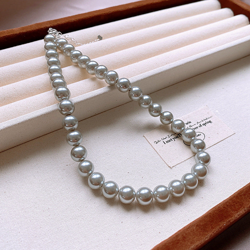 Pearl Twin Clavicle Chain Light Luxury Necklaces