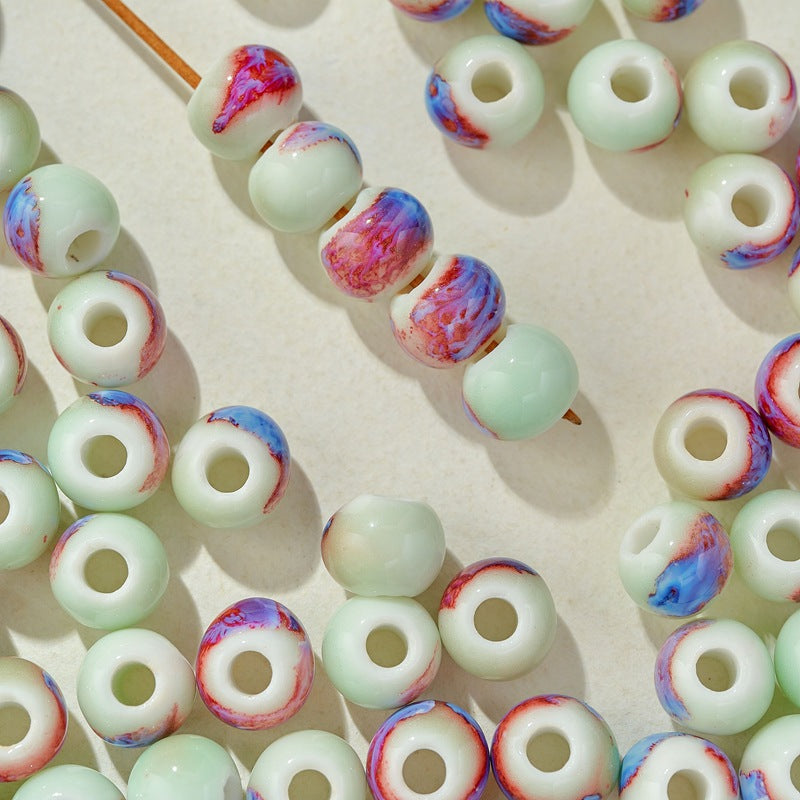 Graceful Casual Ceramic Round Beads Braiding Jewelry Accessories