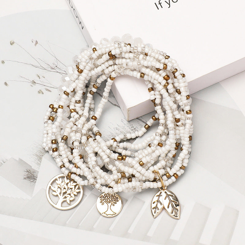 Bohemian Handmade Bead Tree Of Life Bracelet