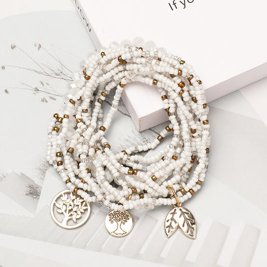 Bohemian Handmade Bead Tree Of Life Bracelet