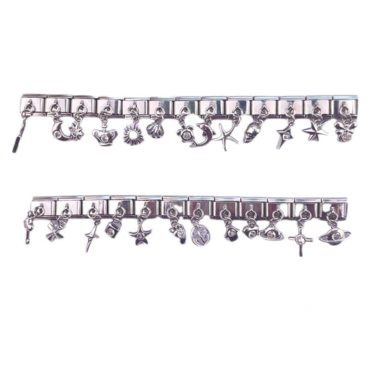 Module Sier Starry Sky Series Assembled Bracelets