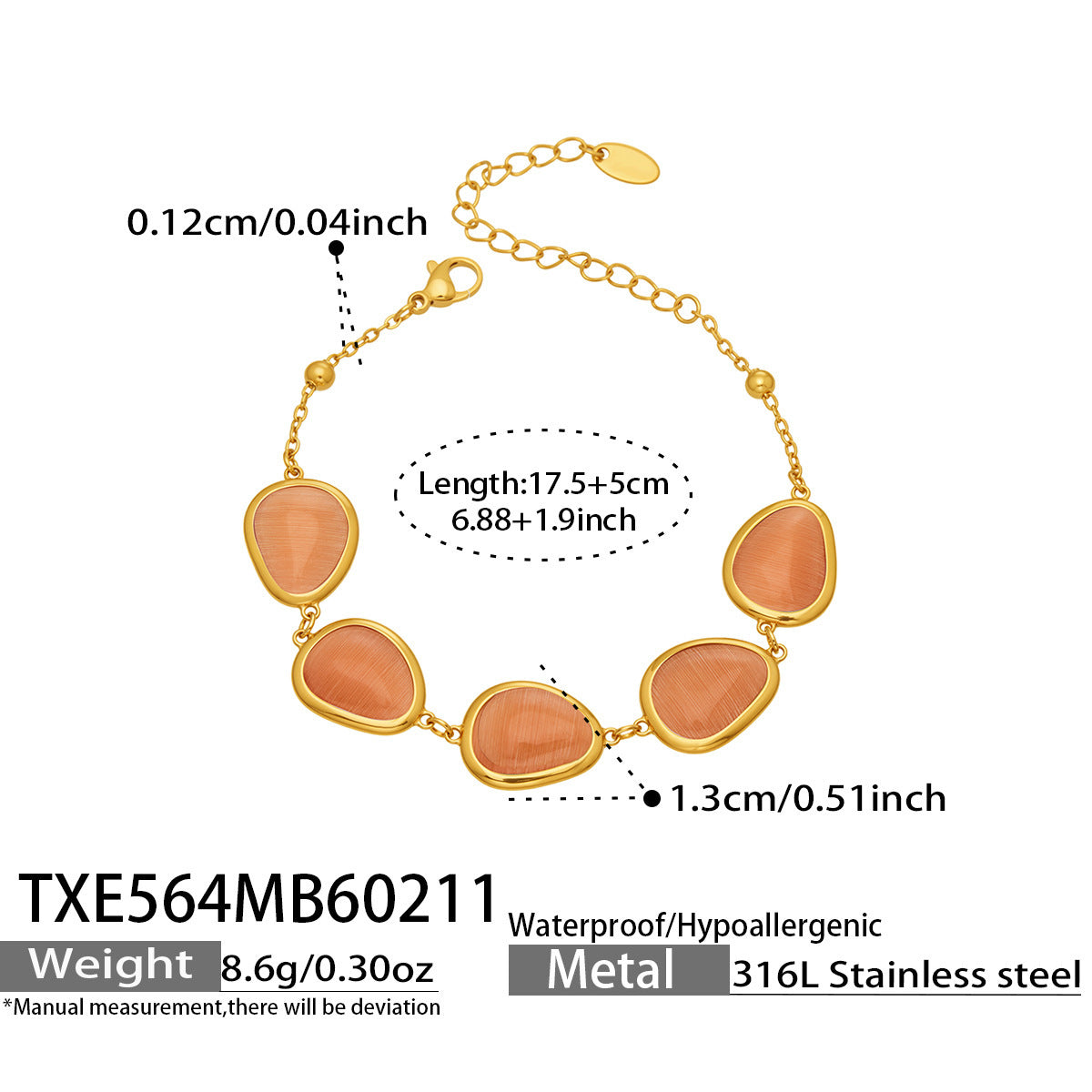 Li Affordable Luxury Style Cut Water Drop-shaped Opal Female Stainless Necklaces