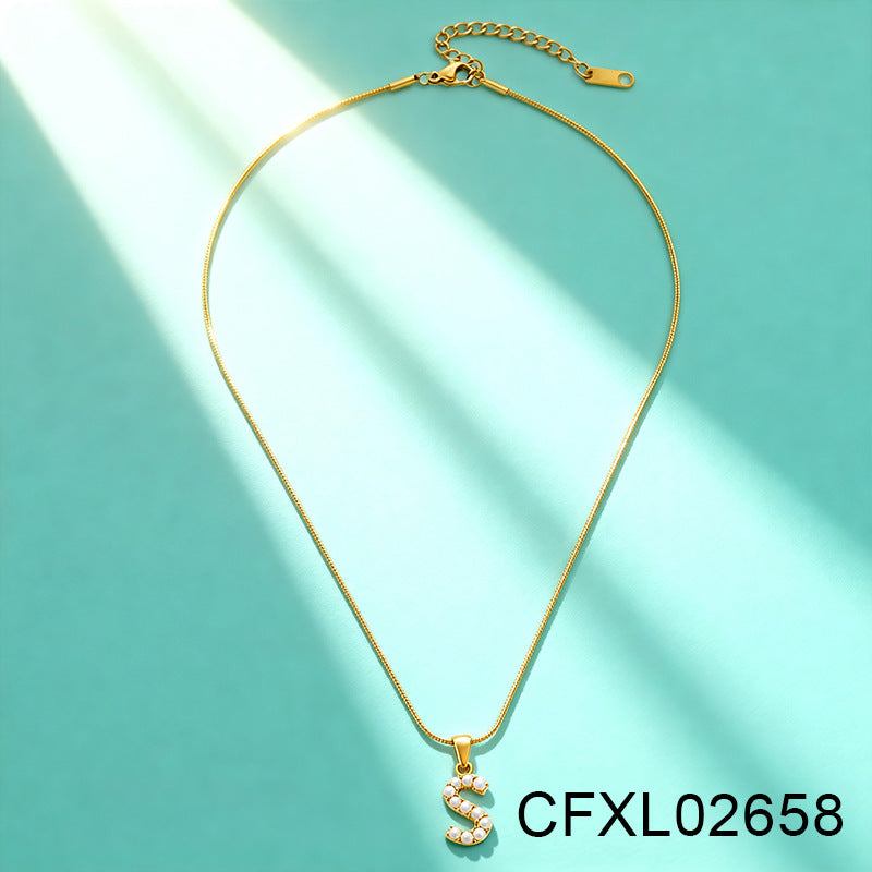 Women's Light Luxury High-grade Titanium Steel Simple Geometric Necklace