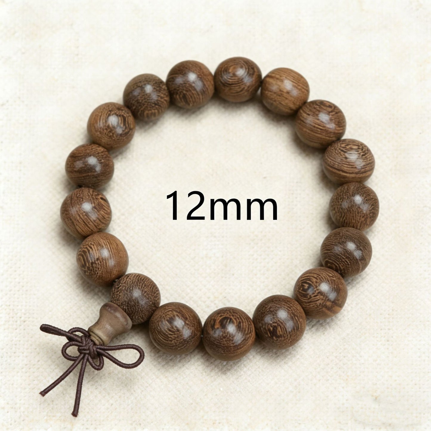 Grain Old Materials Gold Sandalwood Pcs Buddha Beads Unisex Style Bracelet
