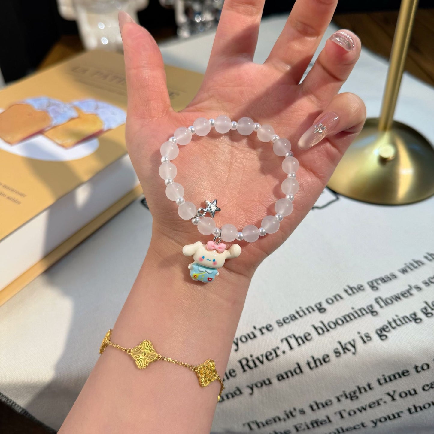 Women's Aquamarine Heart High-grade Ocean Valentine's Day Bracelets