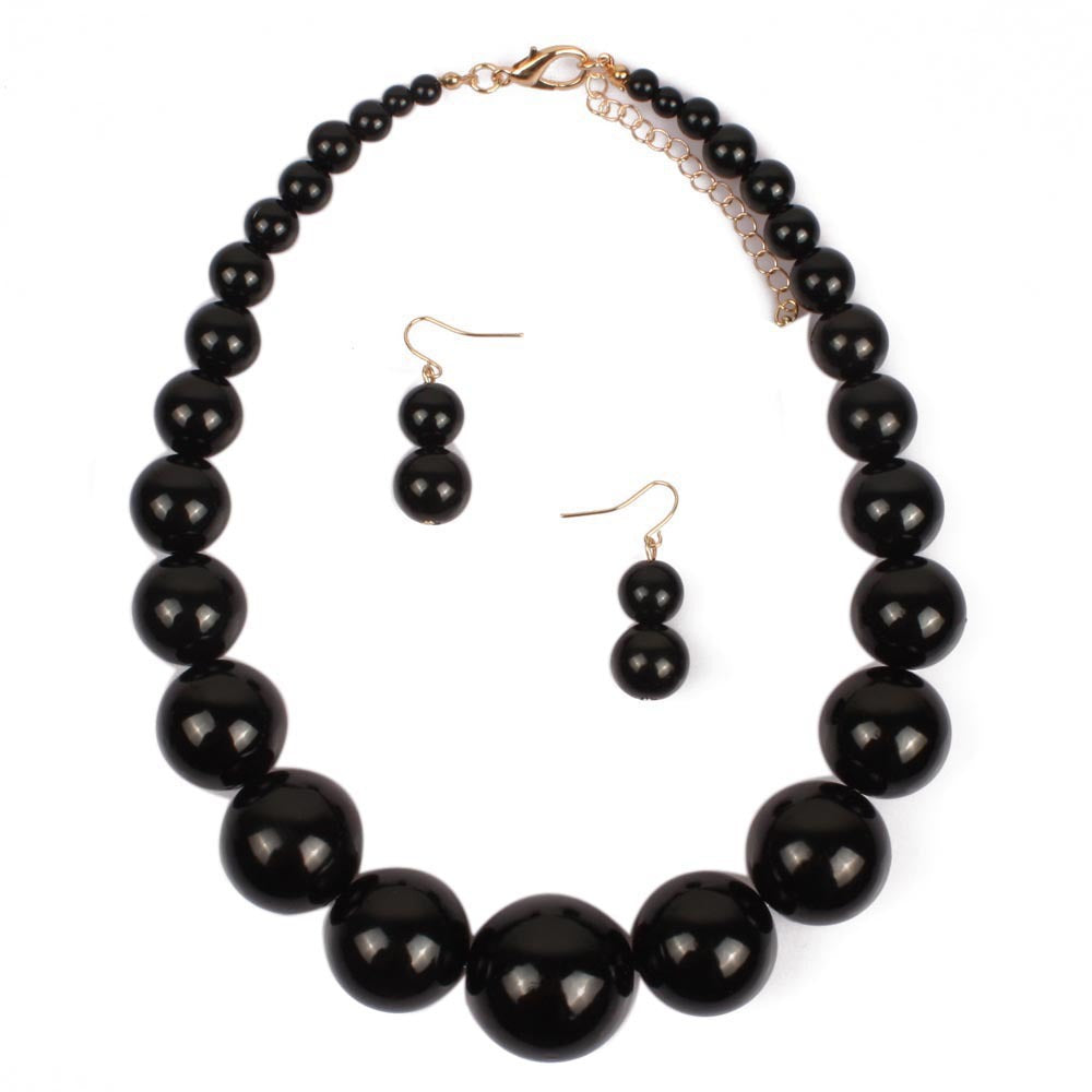 Bridal Exaggerated Simple Imitation Pearl Short Clavicle Necklace