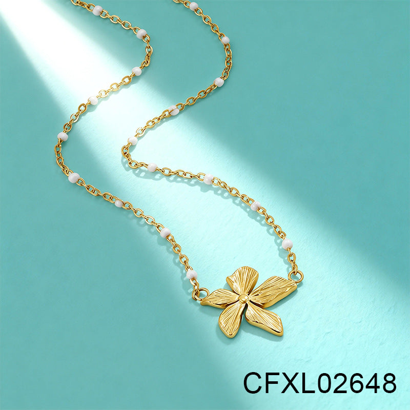 Women's Light Luxury High-grade Titanium Steel Simple Geometric Necklace