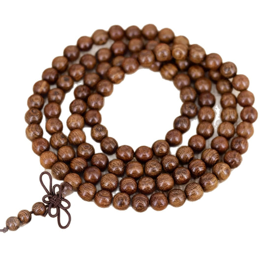 Grain Old Materials Gold Sandalwood Pcs Buddha Beads Unisex Style Bracelet