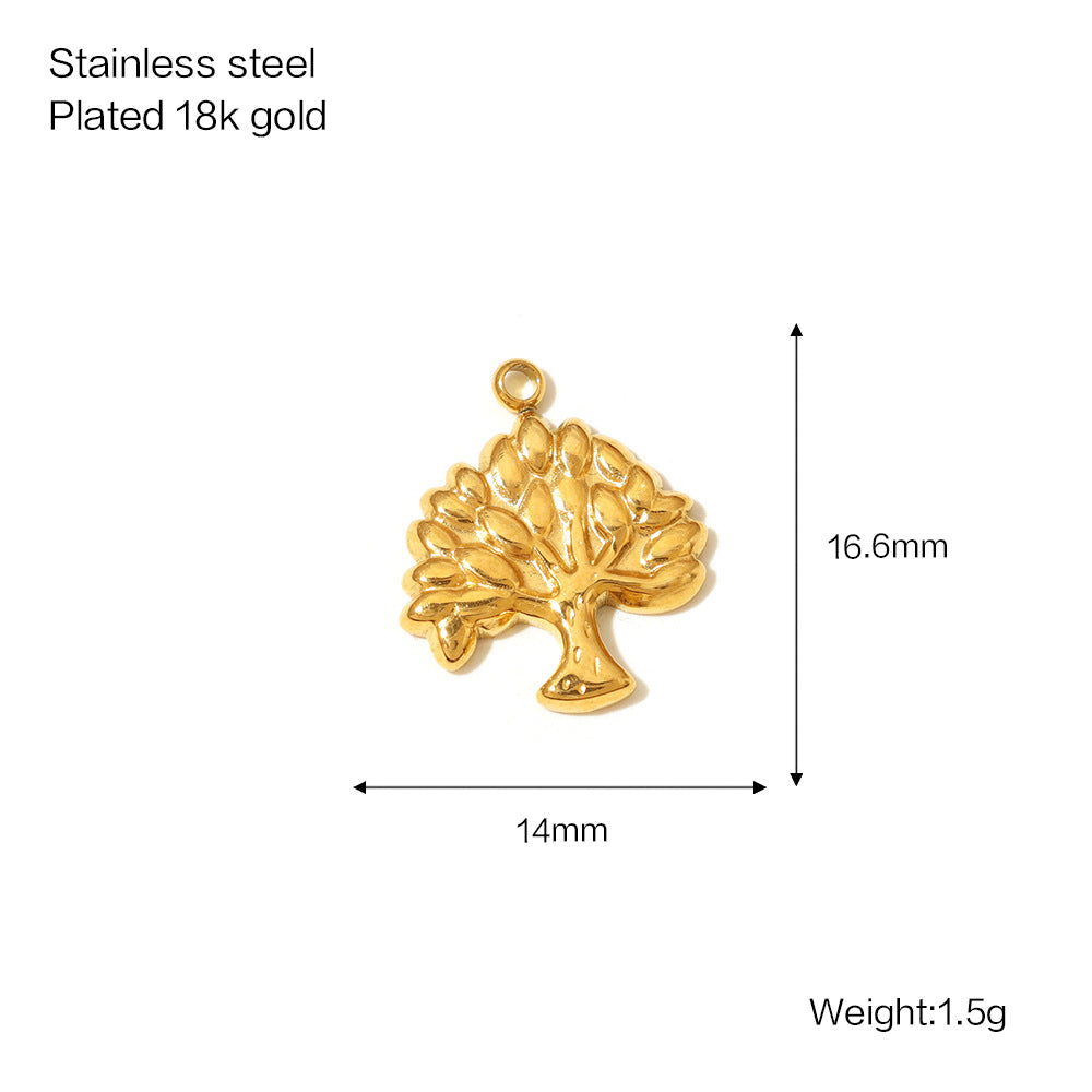 Versatile Women's Stainless Steel Gold-plated Bow Jewelry Accessories