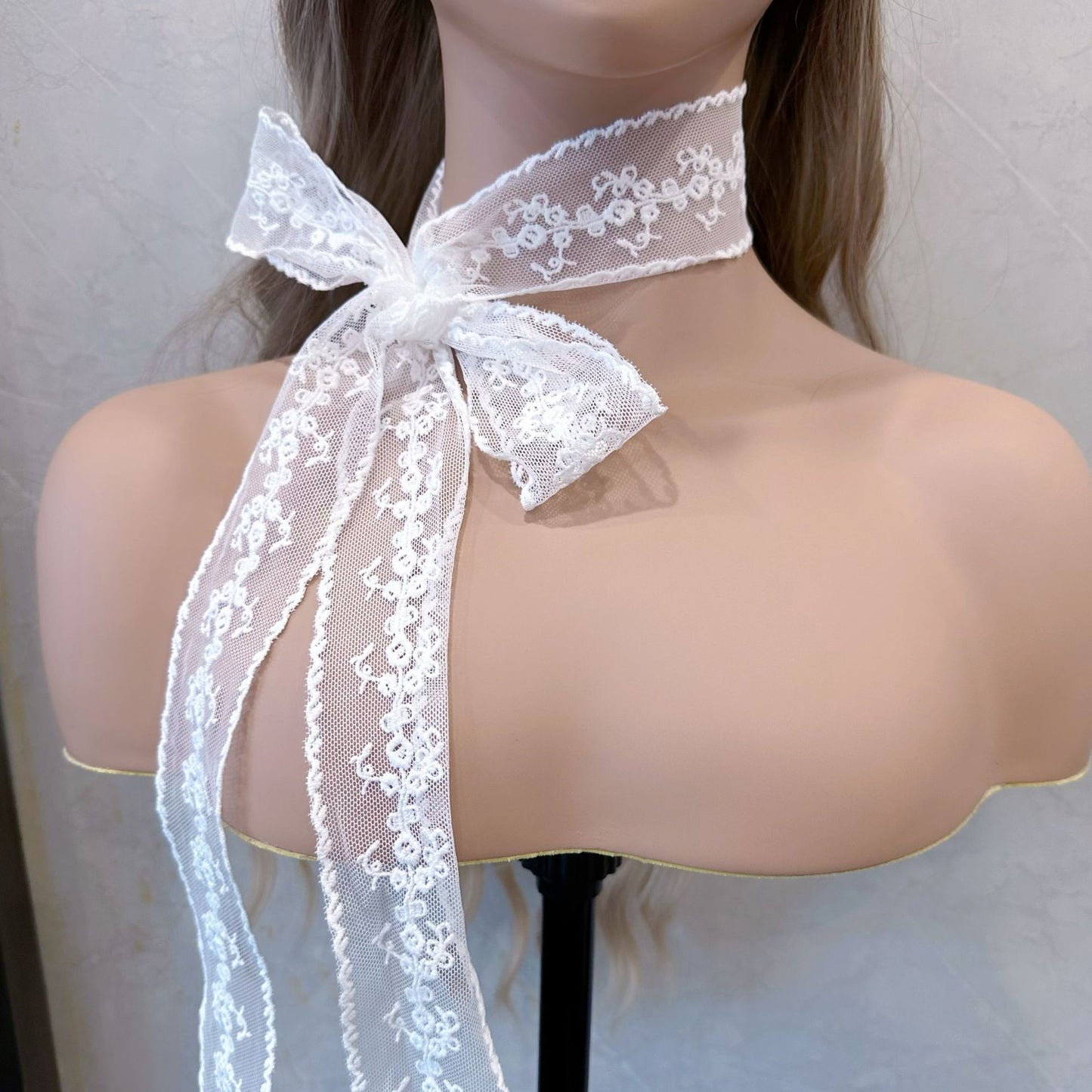 Women's Hair Band Neck Gentle Temperament Bandage Bow Scarf Collar