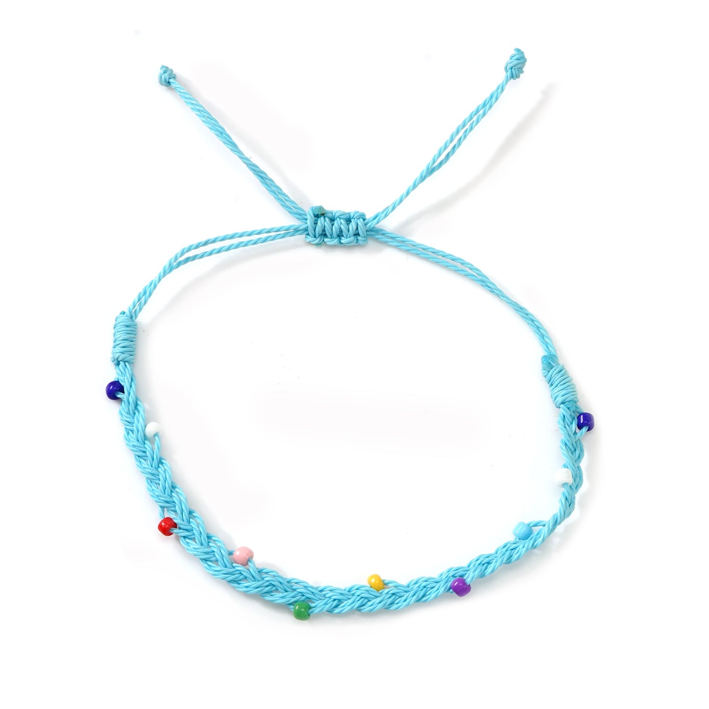 Seaside Style Wax Line Combination Turquoise Emperor Stone Beaded Hand-woven Bracelet