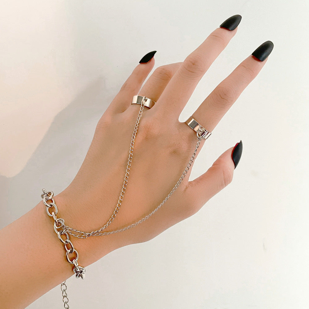 Fashion Punk Creative Finger One-piece Detachable Ring