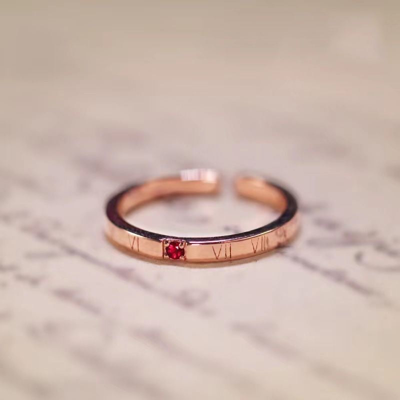 Theme Rose Time Mr Queen's Choice Light Luxury Rings