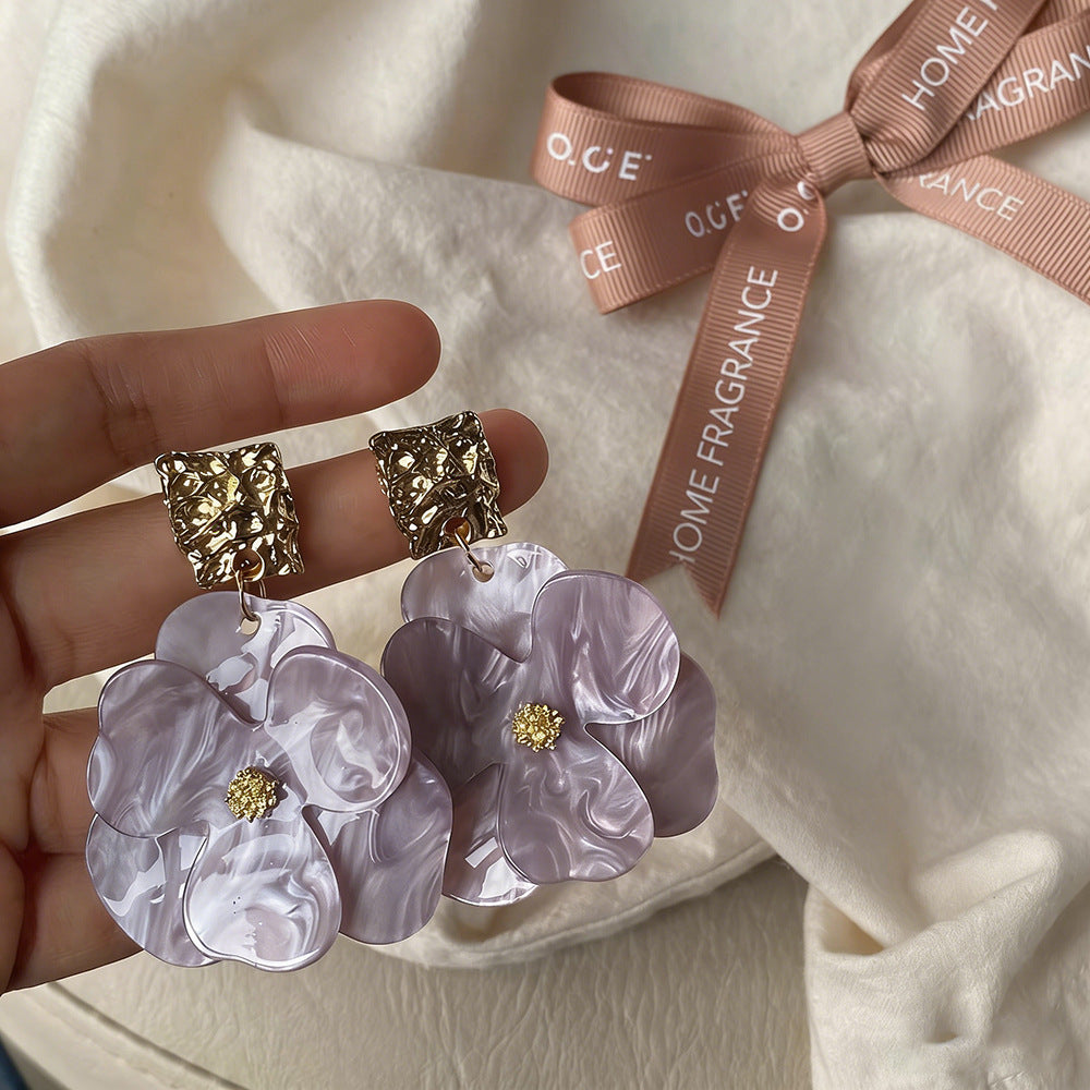 Flower Unique Beautiful Dopamine Super Fairy Sweet Vacation Earrings