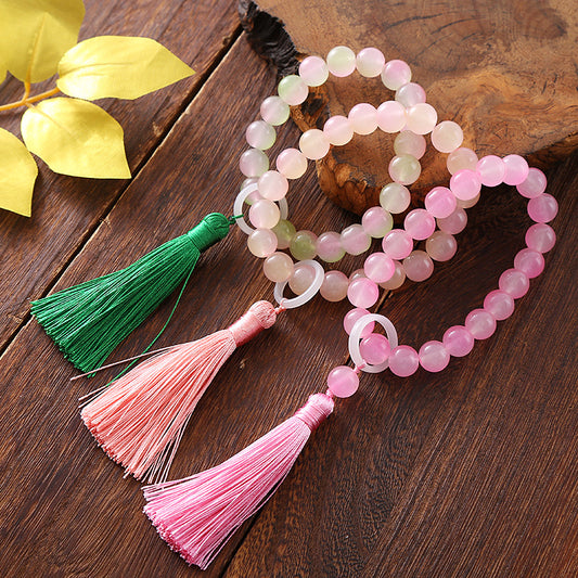 Tassel Gradient Color Beaded Female Girlfriends Bead Playing Chinese Style Bracelets