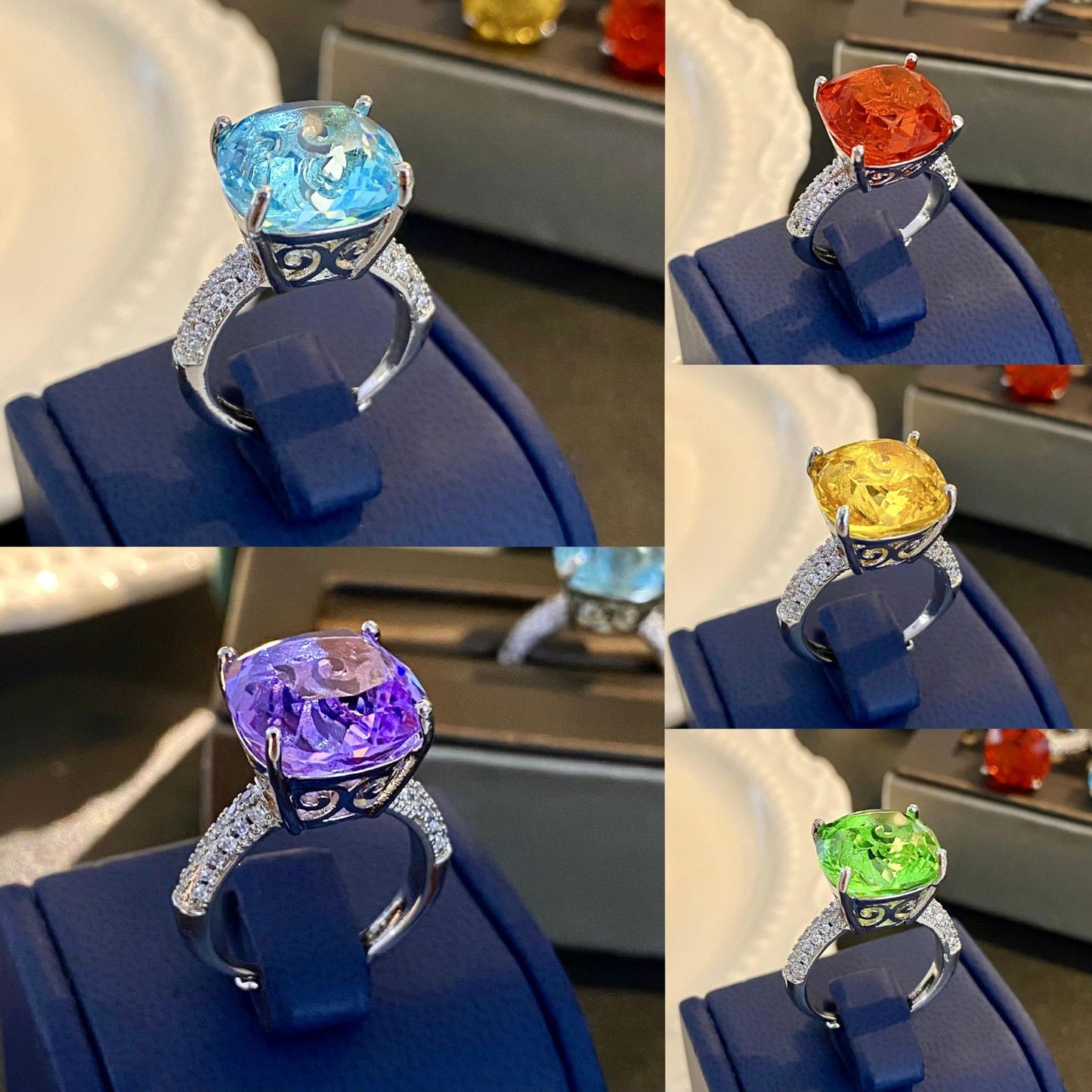 Carat Oversized Color Amethyst Anna Princess Yellow Diamond Ring