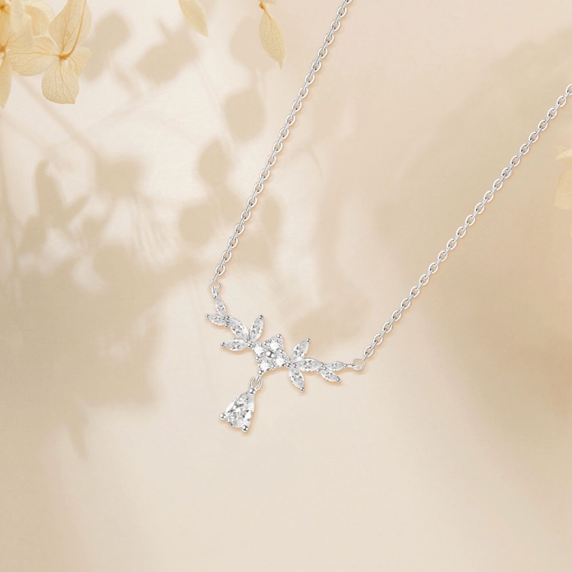 Women's Wheat Water Drop Sterling Sier For Special Necklaces