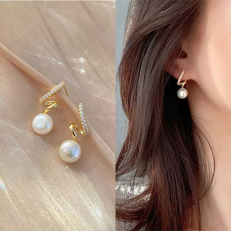Women's Low Price Light Luxury Premium Temperamental Pearl Eardrops Rings
