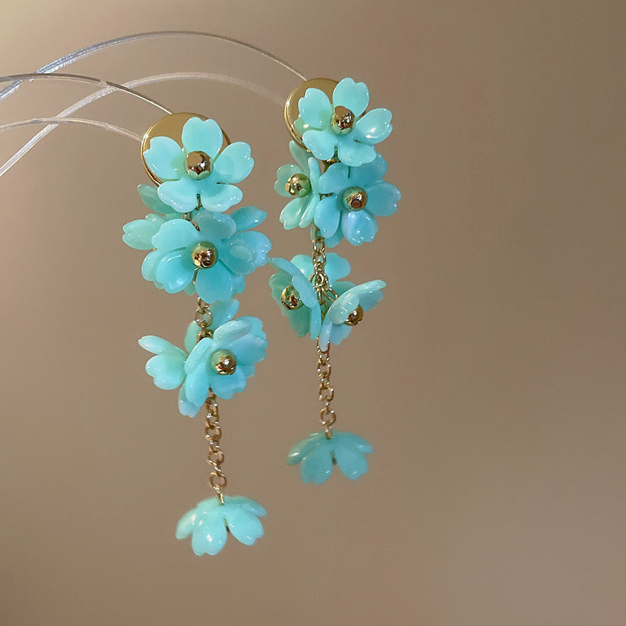 Shadow Flower Beaded Female Summer Dopamine Sweet Jewelry Set