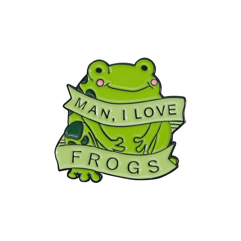 Cartoon Frog Series Brooch Cute Personality Little Brooches