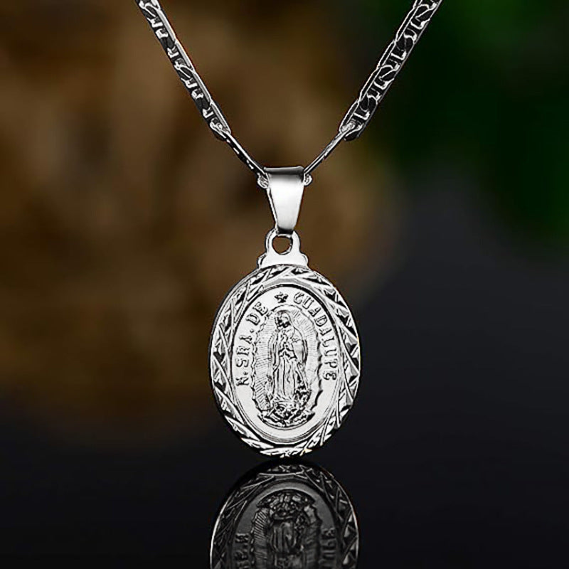 Women's & Men's Shi Personality Trendy Day Chain Oval Fashion Pendants