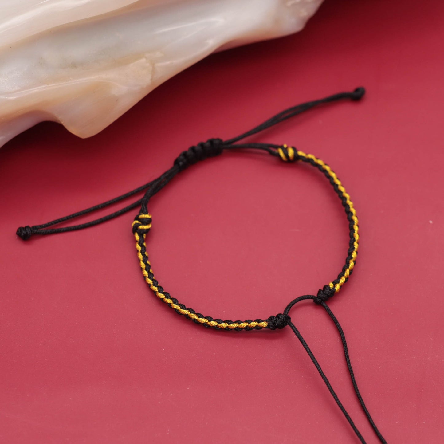 Carrying Strap Hand-woven Life Red Rope Beads Threading Bracelets