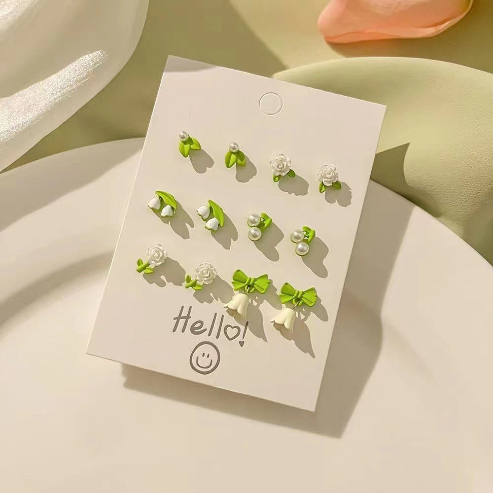 Needle Small Ear Female Cute Sweet Earrings