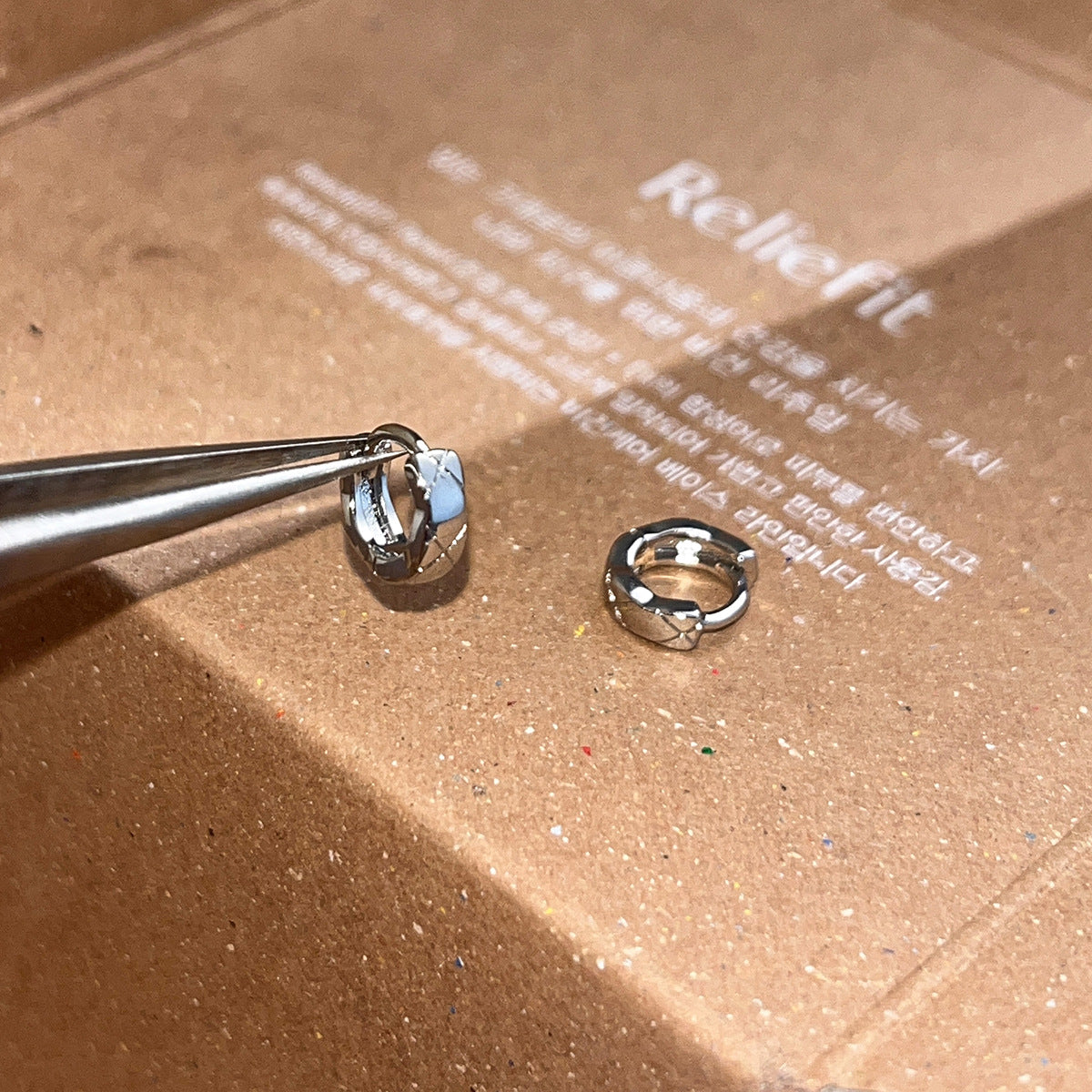 Women's Unique Design Sier Pin Exquisite Mini Earrings
