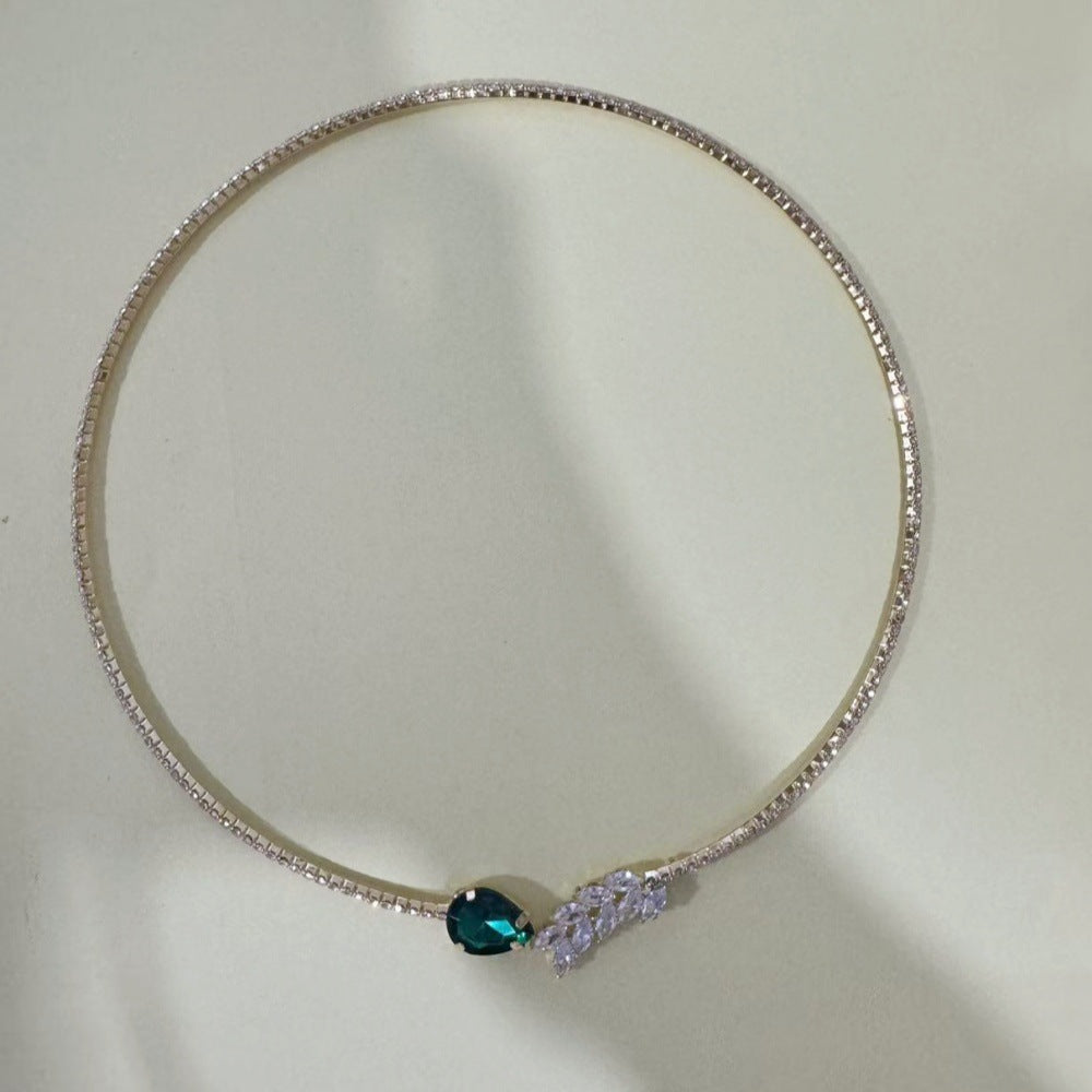 Women's Diamond Open High-grade Party Fashion Alloy Collar