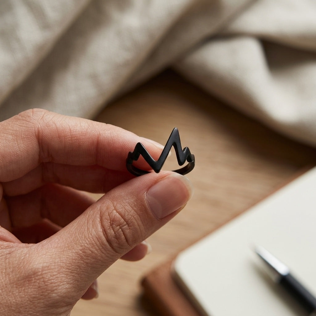 Women's & Men's Opening Adjustable Personality Geometry Line Niche Rings