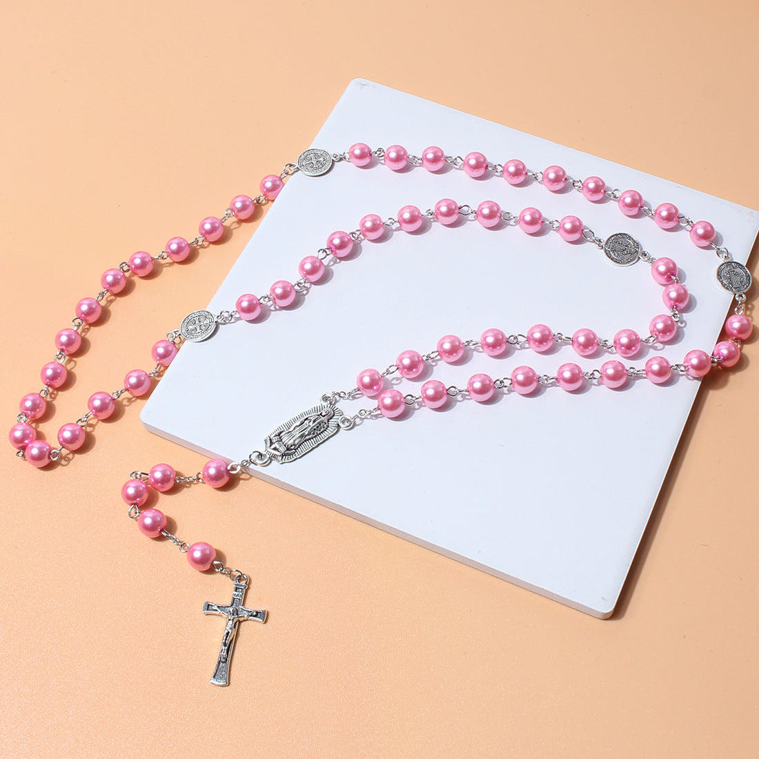 Cool Pearl Vintage Cross Beads Fashion Necklaces