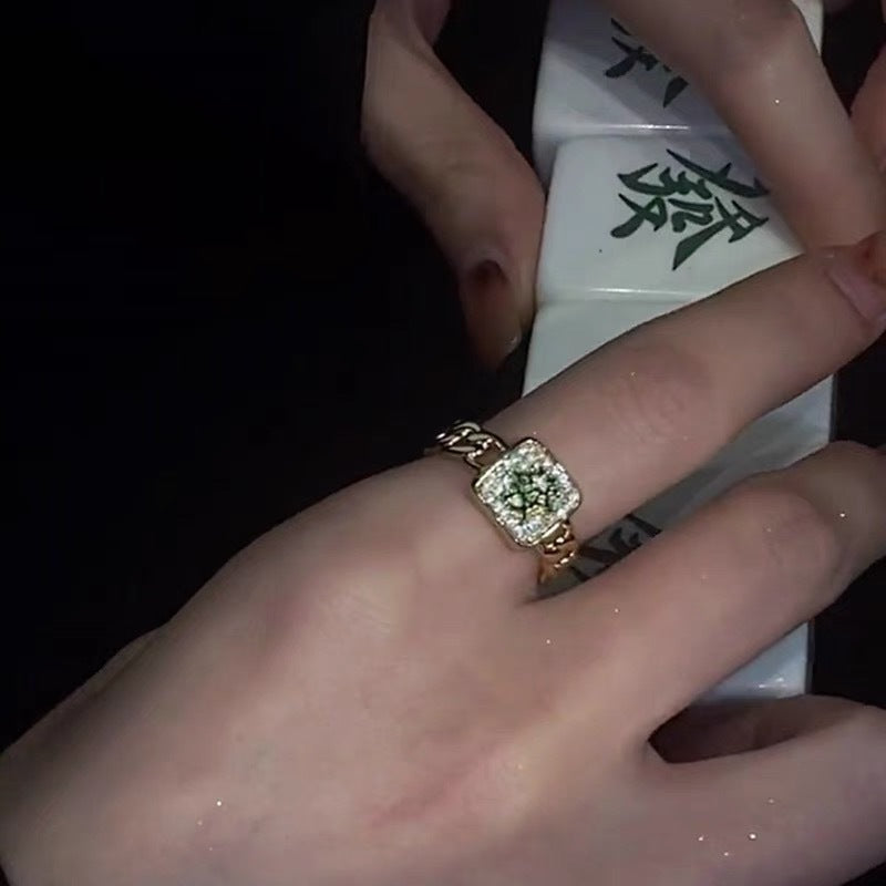 Affordable Luxury Fashion Mahjong Red Fortune Trendy Rings