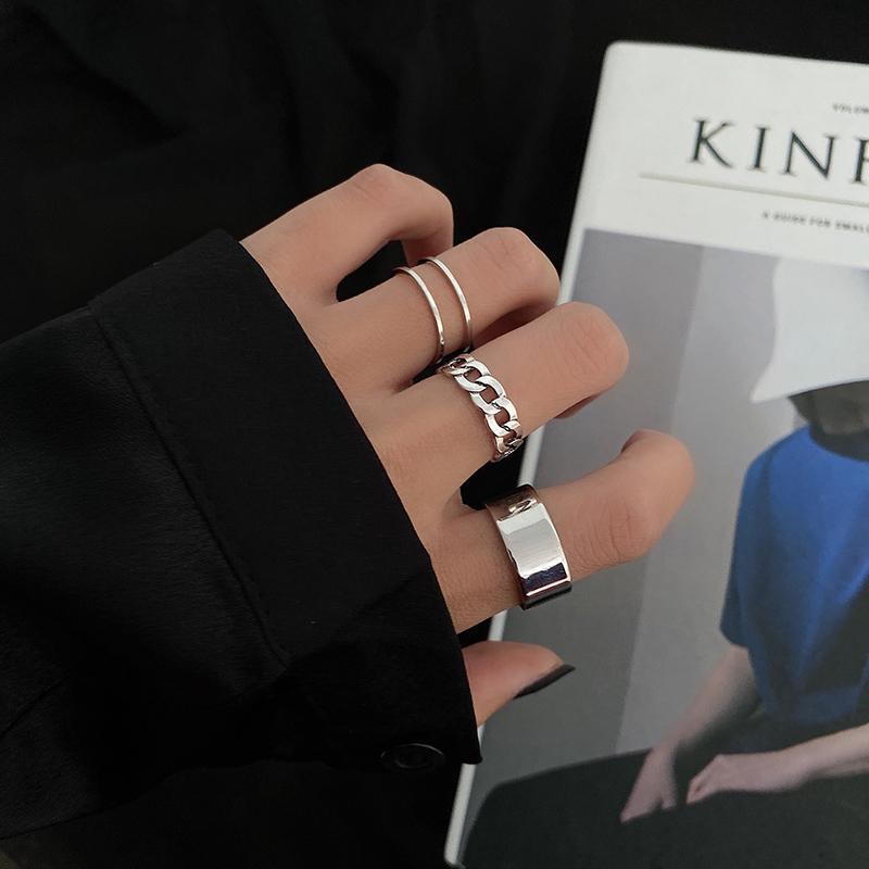 Hip Hop Open Adjustable Index Finger Knuckle Cold Wind Rings