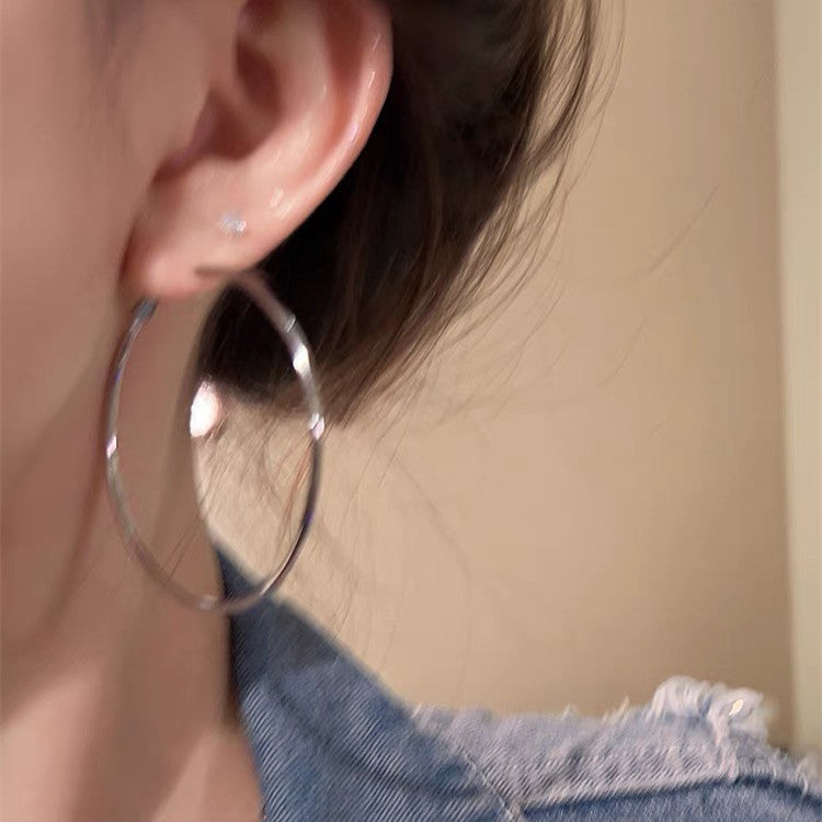 Big Ear Cold Wind Simple Female Everyday Joker Earrings