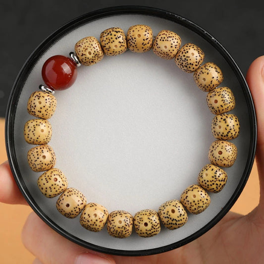 January Gold Seed Crafts Buddha Prayer Beads Bracelets