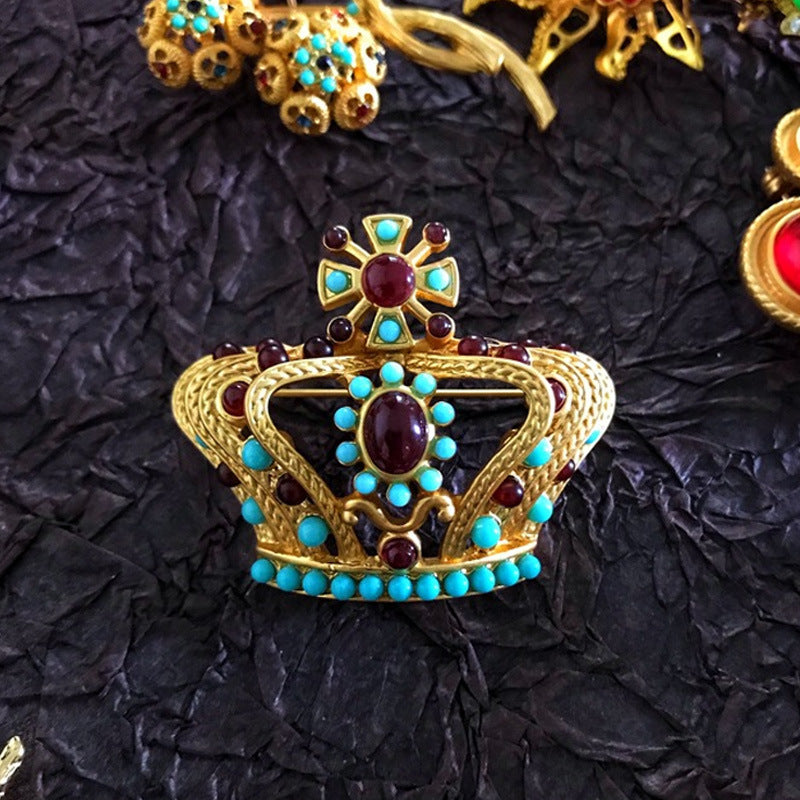 Women's & Men's Style Design Gemstone Brooch Party Dress Jewelry Accessories