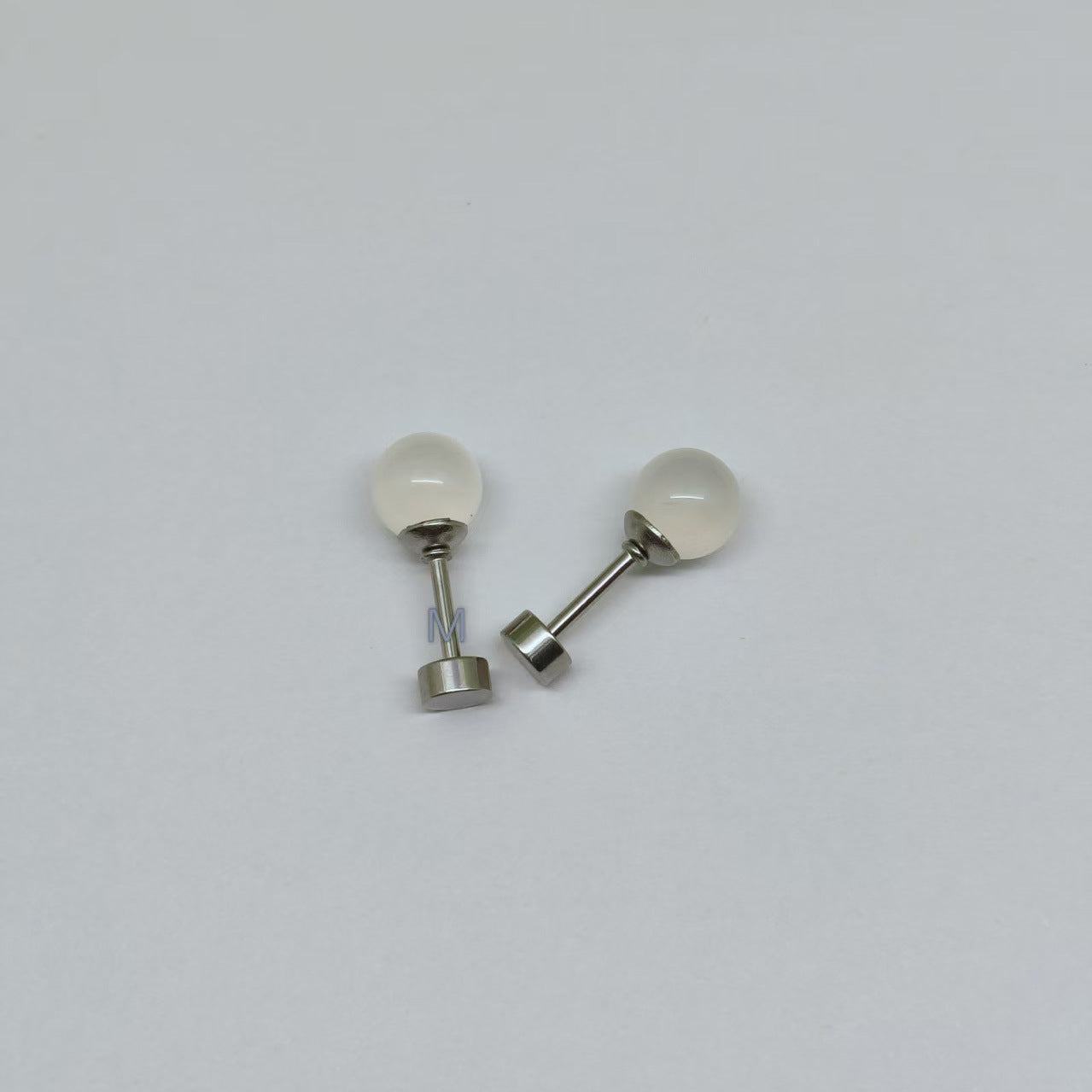 Agate Ear Female Korean Style Ball Round Cake Light Luxury Rings