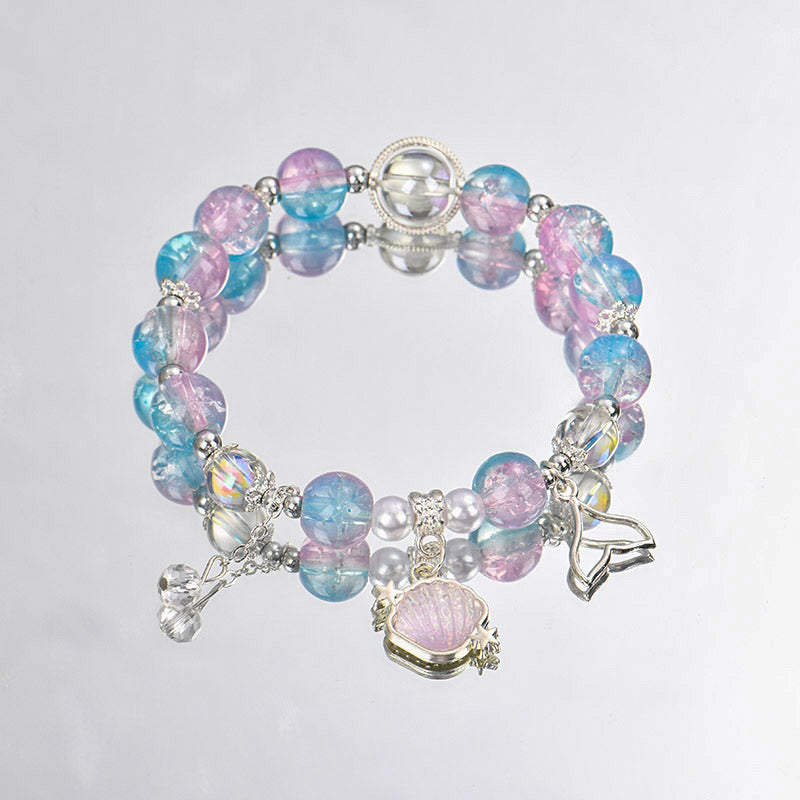 Fishtail Shell Marine Glass Niche Sweet Colorful Bracelets