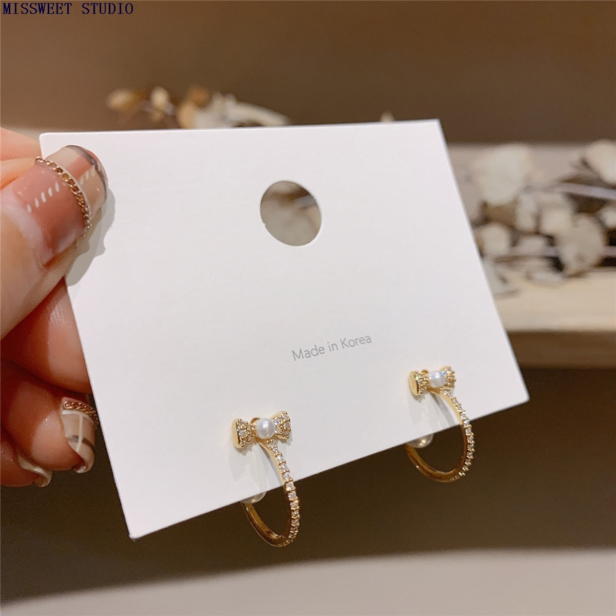 Women's Sier Needle Stall Night Market Fashion Earrings