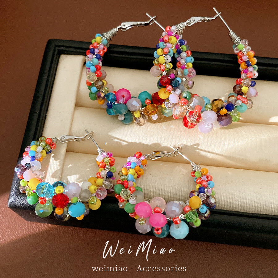 Irregular Round Light Luxury High-grade Graceful Rings